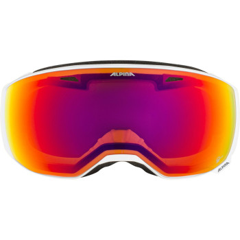 ALPINA ESTETICA Q-Lite Mirror - Ski/Snowboard goggle - White Lilac mat/Rainbow spherical