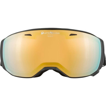 ALPINA ESTETICA QV Quattroflex/Varioflex - Ski/Snowboard goggle - Black mat /Gold spherical