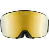 ALPINA Nakiska QV Quattroflex/Varioflex - Ski/Snowboard Goggles - Black matt/Gold Mirror
