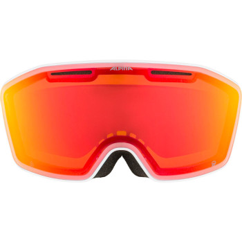 ALPINA Nendaz Q Quattroflex - Ski/Snowboard Goggles - Μichael Cina White matt/Mirror red