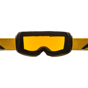 ALPINA Nendaz Quattroflex-Lite - Ski/Snowboard Goggle - Black Yellow matt /Red Mirror