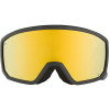 ALPINA  Scarabeo S Q-Lite Mirror - Ski/Snowboard Goggles - Black Yellow matt/Gold Cylindrical