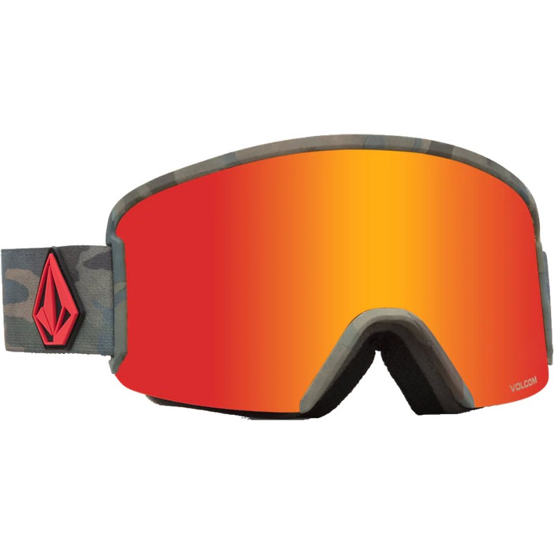Volcom Garden Goggle + Extra φακός - Μάσκα Ski/Snowboard - Cloudwash Camo/Red Chrome