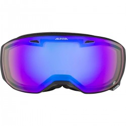 ALPINA ESTETICA Q Quattroflex - Μάσκα Ski/Snowboard - Black Dirtblue mat /Blue spherical