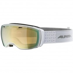 ALPINA ESTETICA Q-Lite Mirror - Μάσκα Ski/Snowboard - Pearlwhite gloss/Mandarin spherical