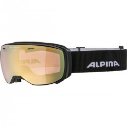 ALPINA ESTETICA QV Quattroflex/Varioflex - Μάσκα Ski/Snowboard - Black mat /Gold spherical