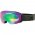 ALPINA GRANBY Q-LITE - Μάσκα Ski/Snowboard - Black Green Matt /Mirror Green Spherical