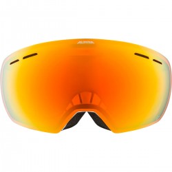 ALPINA GRANBY Q-LITE - Μάσκα Ski/Snowboard - Michael Cina White matt /Mirror Red