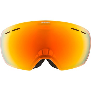 ALPINA GRANBY Q-LITE - Μάσκα Ski/Snowboard - Michael Cina White matt /Mirror Red