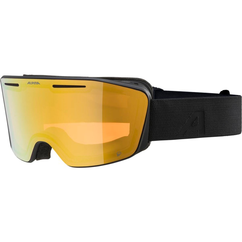 ALPINA Nendaz Q Quattroflex - Μάσκα Ski/Snowboard- Black Matt/Red Mirror