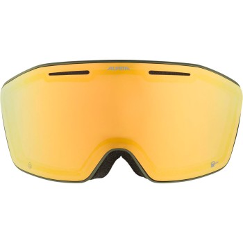 ALPINA Nendaz Quattroflex-Lite - Μάσκα Ski/Snowboard - Olive matt /Gold Mirror