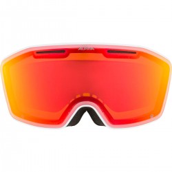 ALPINA Nendaz Q Quattroflex - Μάσκα Ski/Snowboard - Μichael Cina White matt/Mirror red