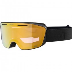 ALPINA Nendaz QV Quattroflex/Varioflex - Μάσκα Ski/Snowboard - Black Matt/Gold Mirror