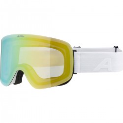 ALPINA Penken mirror - Μάσκα Ski/Snowboard - White matt /Gold Mirror