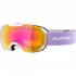 ALPINA Pheos S Q-LITE - Μάσκα Ski/Snowboard - White Lilac Matt /Mirror Rose Spherical