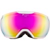 ALPINA PHEOS S Quattroflex Hybrid Mirror - Μάσκα Ski/Snowboard - White Gloss/Pink spherical