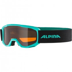 ALPINA PINEY Singleflex Hicon - Παιδική Mάσκα ski  - Aqua matt/Orange 