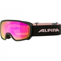 ALPINA Scarabeo Junior Q-Lite Mirror - Παιδική Μάσκα Ski/Snowboard - Black Rose matt/Rose spherical