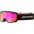 ALPINA Scarabeo Junior Q-Lite Mirror - Παιδική Μάσκα Ski/Snowboard - Black Rose matt/Rose spherical