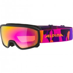 ALPINA Scarabeo Junior Q-Lite Mirror - Παιδική Μάσκα Ski/Snowboard - Black Pink matt/Pink spherical