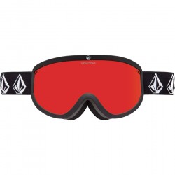 Volcom Footprints Goggle+ (Eξτρα Φακός - Yellow) - Μάσκα Ski/Snowboard - Black mat/Red Chrome