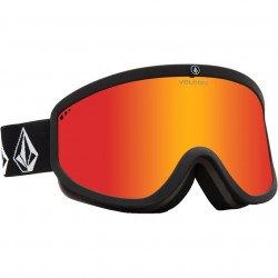 Volcom Footprints Goggle+ (Eξτρα Φακός - Yellow) - Μάσκα Ski/Snowboard - Black mat/Red Chrome