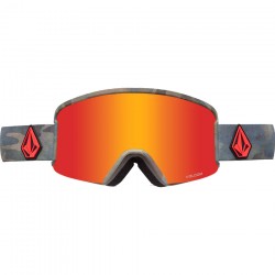 Volcom Garden Goggle + Extra φακός - Μάσκα Ski/Snowboard - Cloudwash Camo/Red Chrome 