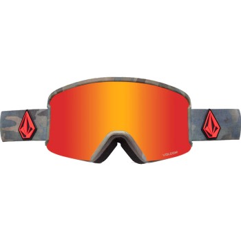 Volcom Garden Goggle + Extra φακός - Μάσκα Ski/Snowboard - Cloudwash Camo/Red Chrome 