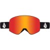Volcom Odyssey Goggle + (Eξτρα Φακός - Yellow) - Ski/Snowboard Goggles - Matt Black/Red Chrome