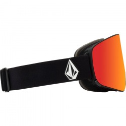 Volcom Odyssey Goggle + (Eξτρα Φακός - Yellow) - Ski/Snowboard Goggles - Matt Black​/Red Chrome​