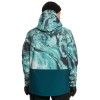 QUIKSILVER Mission Printed Block Insulated - Men's Snow Jacket - Resin Tint Majolica Blue