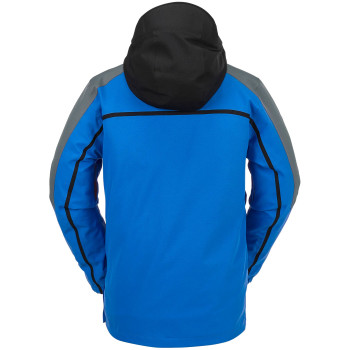 VOLCOM Brighton Pullover - Men's Shell Technical Snow Jacket - Electric Blue