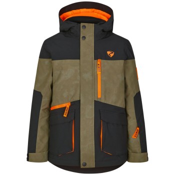 ZIENER Agonis Insulated - Junior Snow Jacket - Tie dye seaweed