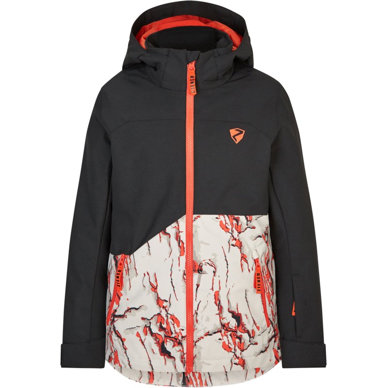 ZIENER Anderl 2 Insulated 10K - Junior Snow Jacket - Cliff Print