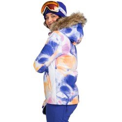 ROXY Jet Ski Insulated - Women's Snow Jacket - Bright White Pansy Pansy 