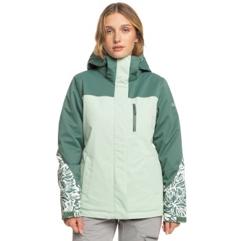 ROXY Jetty Block- Γυναικείο Snow Jacket - Dark Forest Wild  ROXY Jetty Block- Γυναικείο Snow Jacket - Dark Forest Wild
