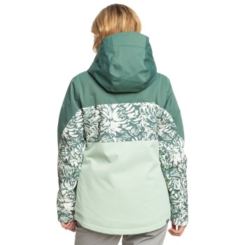 ROXY Jetty Block- Γυναικείο Snow Jacket - Dark Forest Wild  ROXY Jetty Block- Γυναικείο Snow Jacket - Dark Forest Wild