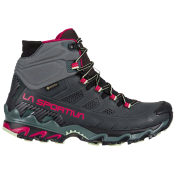 LA SPORTIVA Ultra Raptor II Mid Leather Woman Gore-Tex® - Women's Hiking shoes - Charcoal/Cerise