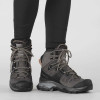 SALOMON Quest 4 Gore-tex - Women's Leather Hiking Boots - Magnet/Black/Sun Kiss