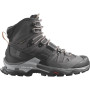 SALOMON Quest 4 Gore-tex - Women's Leather Hiking Boots - Magnet/Black/Sun Kiss