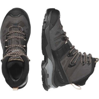SALOMON Quest 4 Gore-tex - Γυναικεία Δερμάτινα μποτάκια πεζοπορίας - Magnet/Black/Sun Kiss SALOMON Quest 4 Gore-tex - Γυναικεία Δερμάτινα μποτάκια πεζοπορίας - Magnet/Black/Sun Kiss