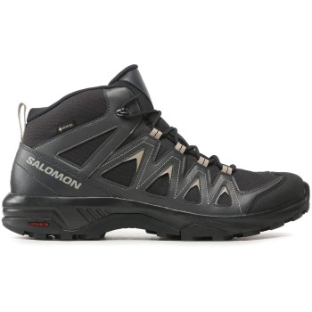 SALOMON X-Braze Mid Gore-tex - Ανδρικά μποτάκια πεζοπορίας -Black/Phantom/Vintage Khaki  SALOMON X-Braze Mid Gore-tex - Ανδρικά μποτάκια πεζοπορίας -Black/Phantom/Vintage Khaki