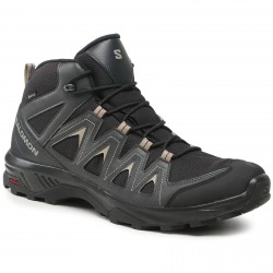 SALOMON X-Braze Mid Gore-tex - Ανδρικά μποτάκια πεζοπορίας -Black/Phantom/Vintage Khaki 