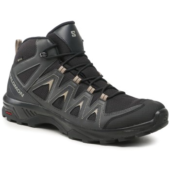 SALOMON X-Braze Mid Gore-tex - Ανδρικά μποτάκια πεζοπορίας -Black/Phantom/Vintage Khaki  SALOMON X-Braze Mid Gore-tex - Ανδρικά μποτάκια πεζοπορίας -Black/Phantom/Vintage Khaki