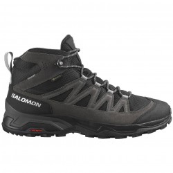 SALOMON  X Ward Leather Mid GTX - Ανδρικά μποτάκια πεζοπορίας - Phantom/Black/Magnet