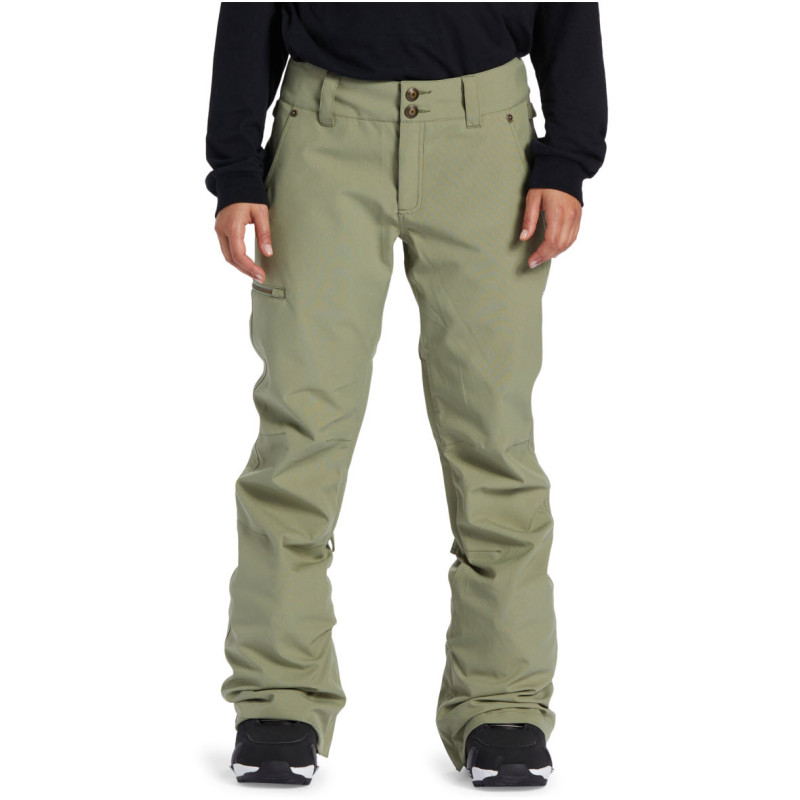 DC Viva15K Shell - Women's Snowboard Pants - Oil Green