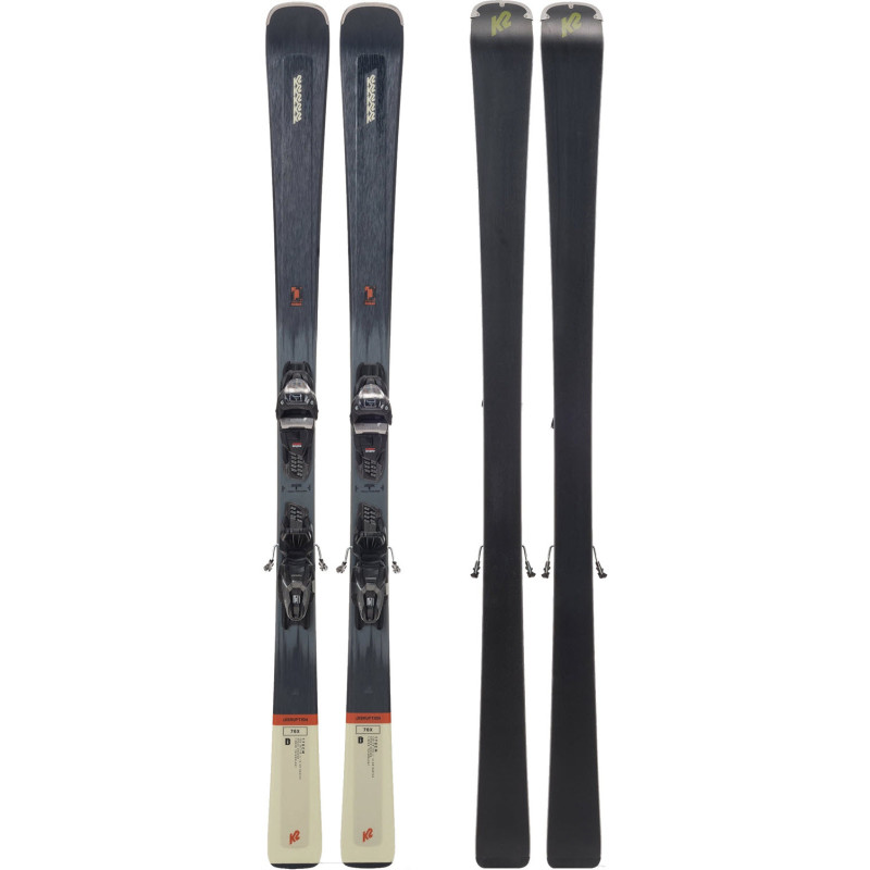 K2 DISRUPTION 76X Skis 4 + M3 10 Compact Quikclik Bindings