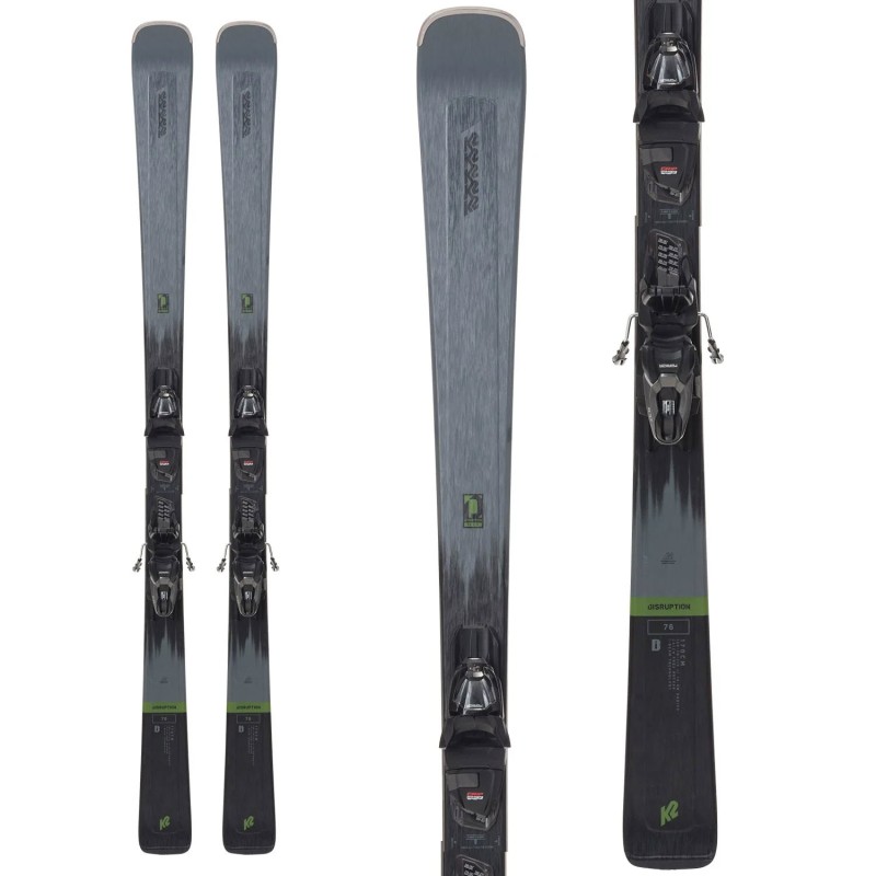 K2 Disruption 76 Skis ​+ M2 10 Quikclik Bindings
