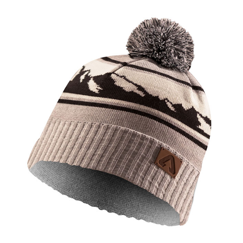 P.A.C. Fando Sport - Pom Beanie - Grey Melange