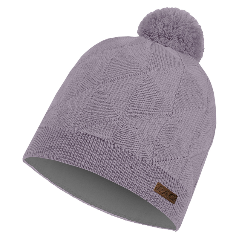 P.A.C. Iriwi 100% Recycled Merino - Pom Beanie - Grey